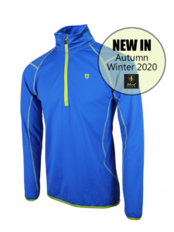 Island Green Contrast Stitich Zip Top Layer