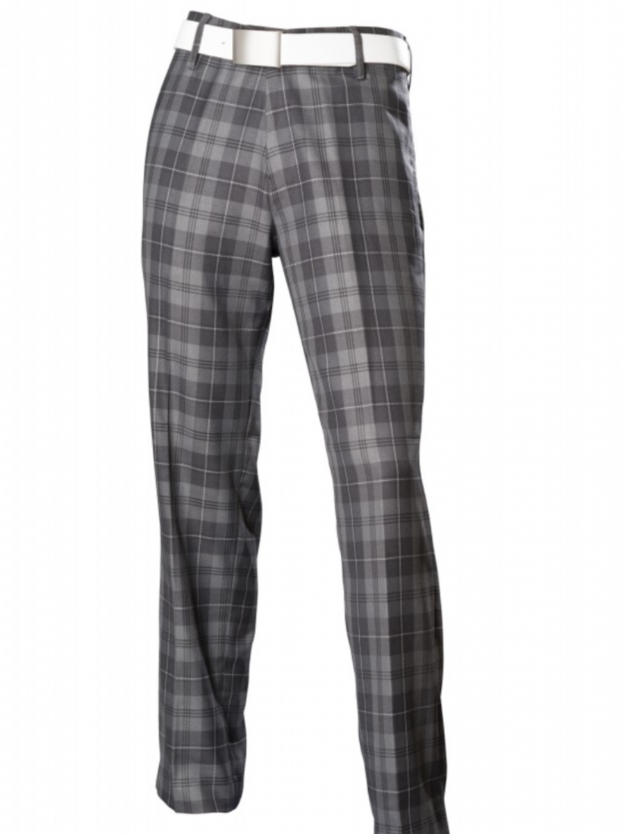 Murray Golf Granite Grey Tartan Golf Trousers