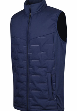 Island Green Igvst 2187 Padded Heat Welded Gilet - Navy