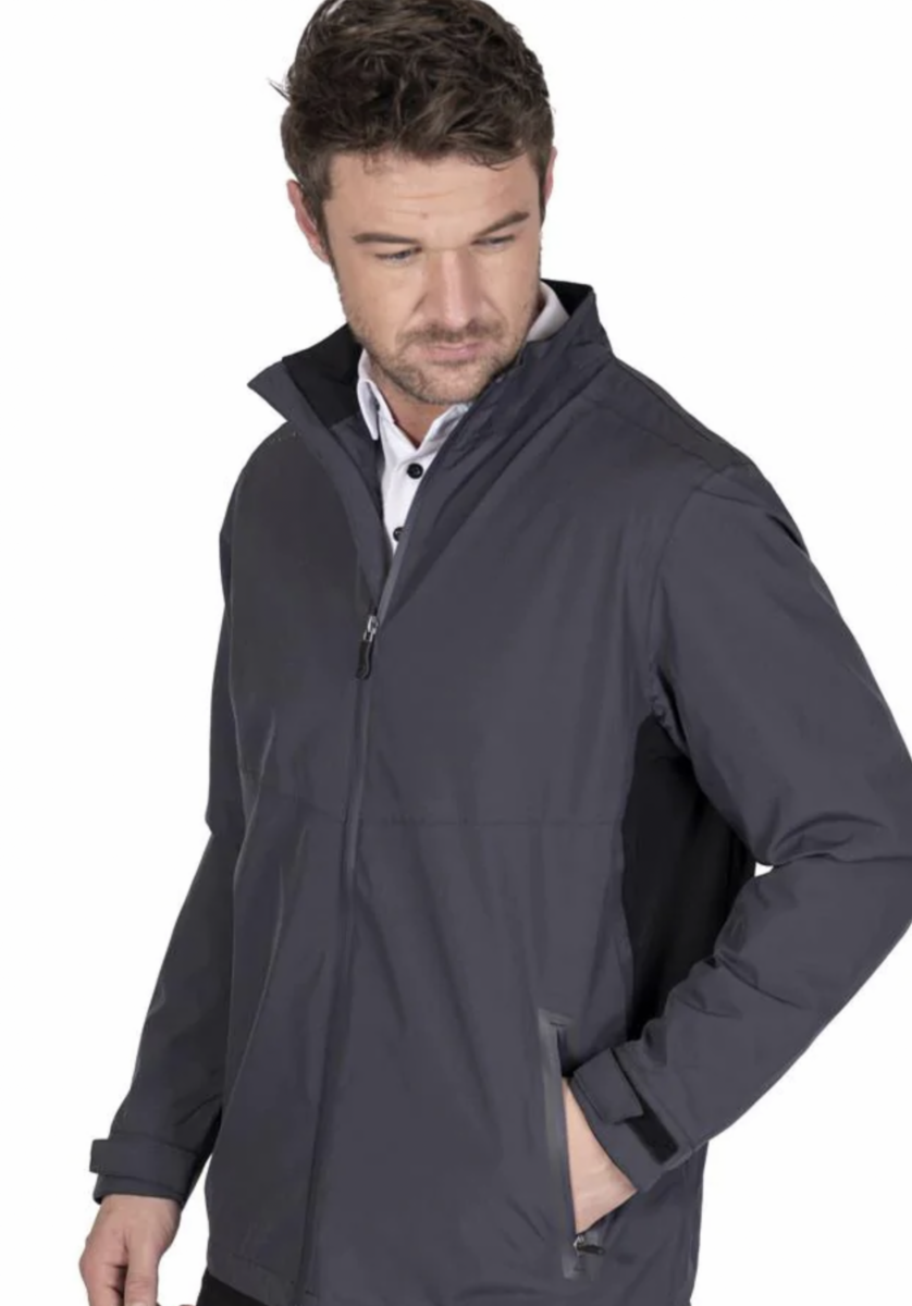 Island Green Igjkt2100 Waterproof Stretch Jacket - Charcoal / Black