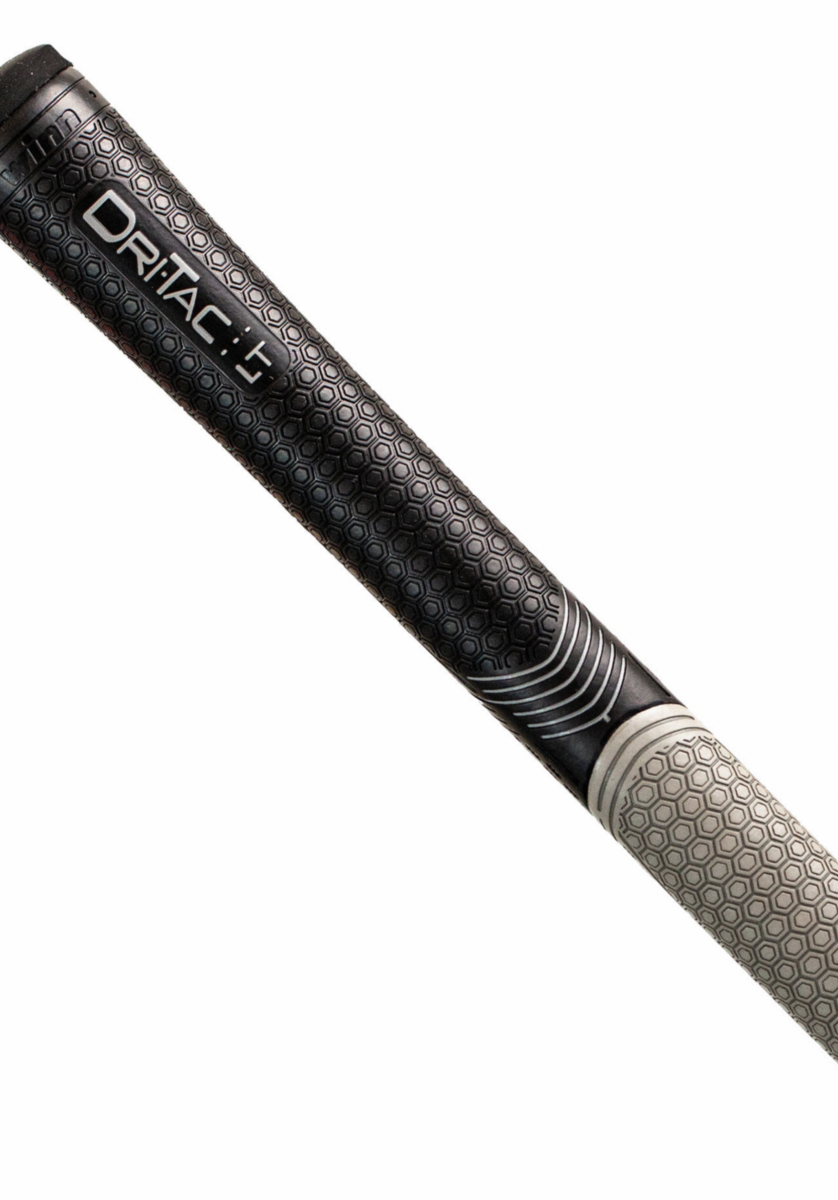 Winn Dri-Tac Less Taper +1/8 Inch Oversize Grip - Black / Grey
