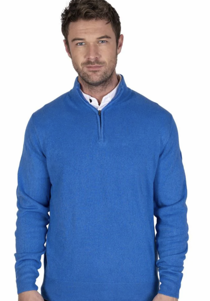 Island Green Igknt 2125 Supersoft 1/4 Zip Thermal Knitted Jumper - Image 2