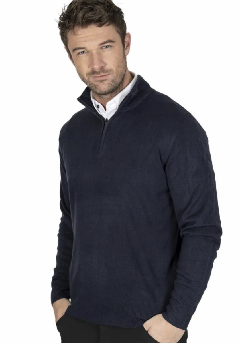 Island Green Igknt 2125 Supersoft 1/4 Zip Thermal Knitted Jumper - Image 3