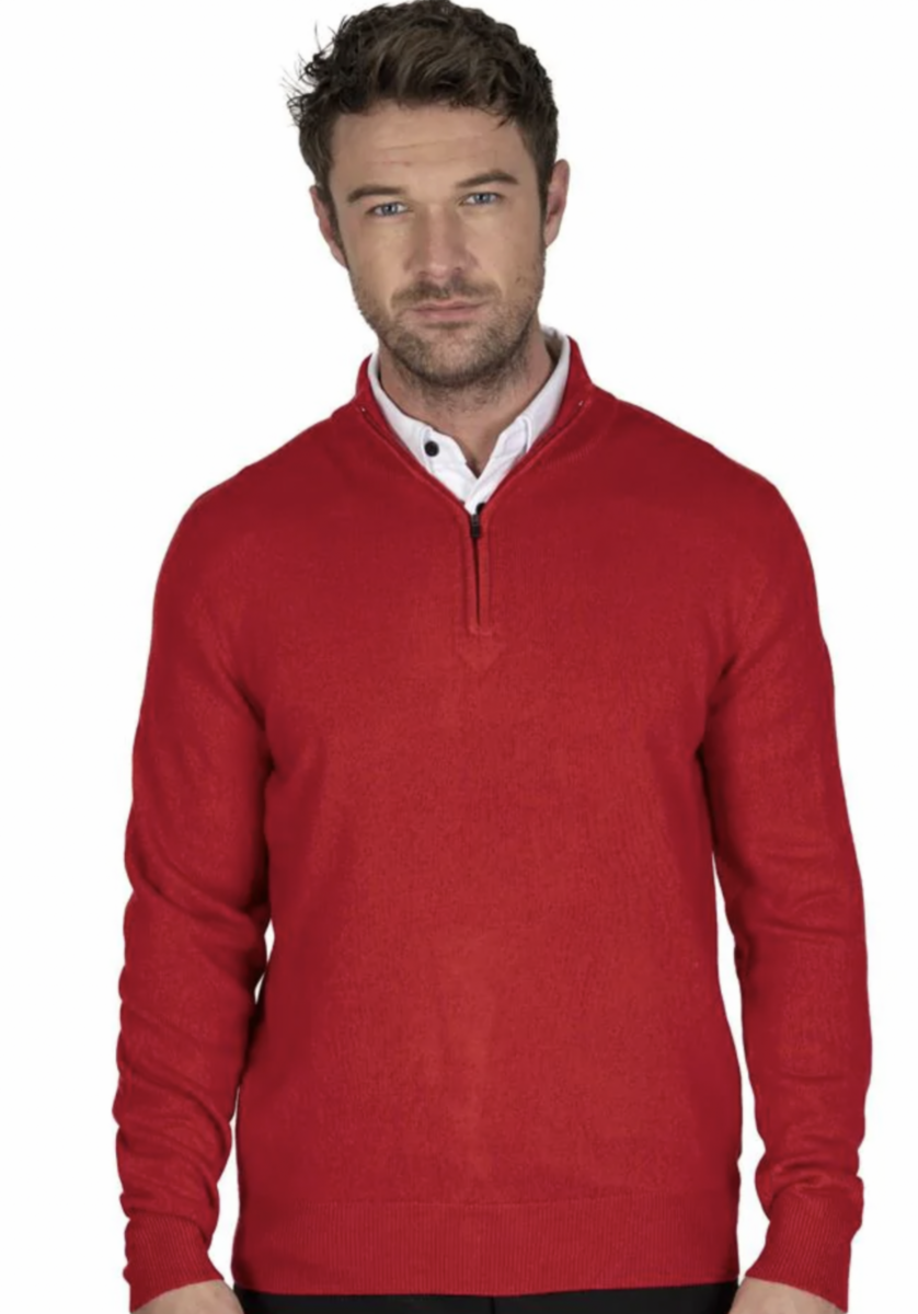 Island Green Igknt 2125 Supersoft 1/4 Zip Thermal Knitted Jumper